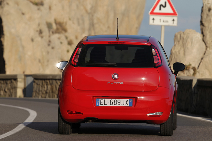 2012 Fiat Punto rear